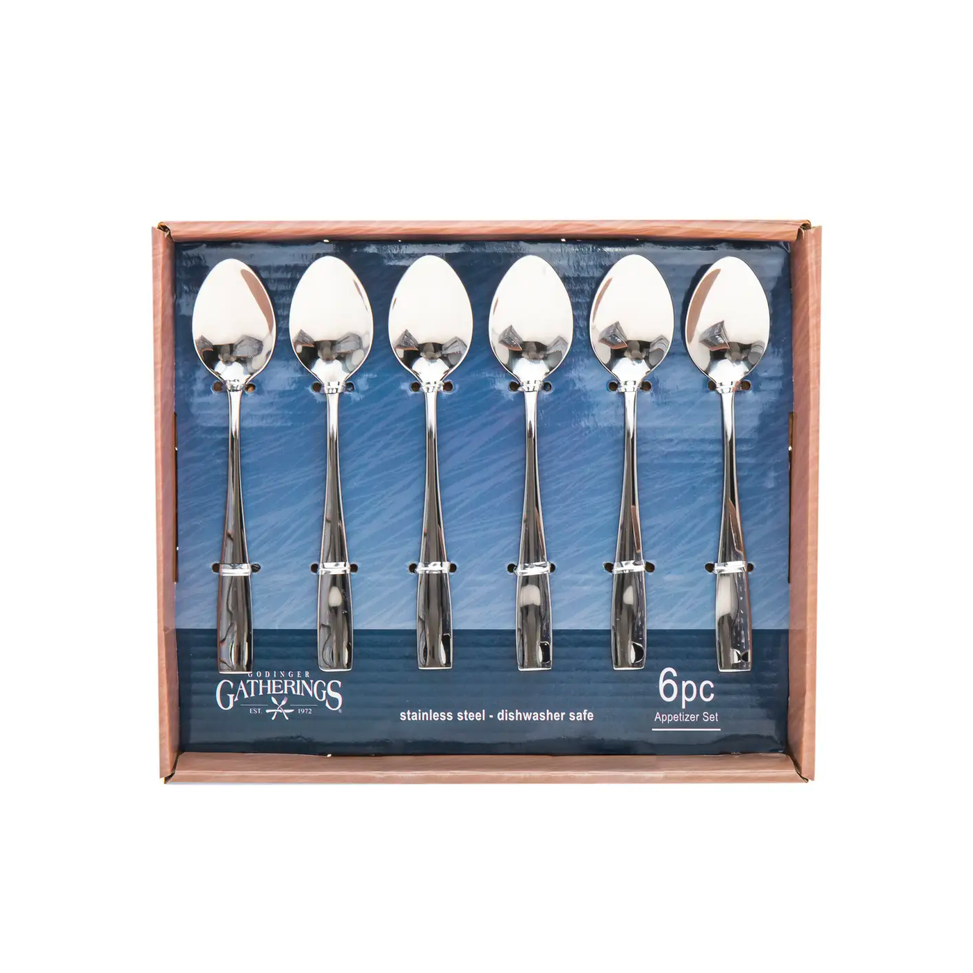 Stainless Steel Classic Appetizer Spoons (6 Count) - Set With Style