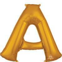 34" Gold Jumbo Letter Collection - Set With Style