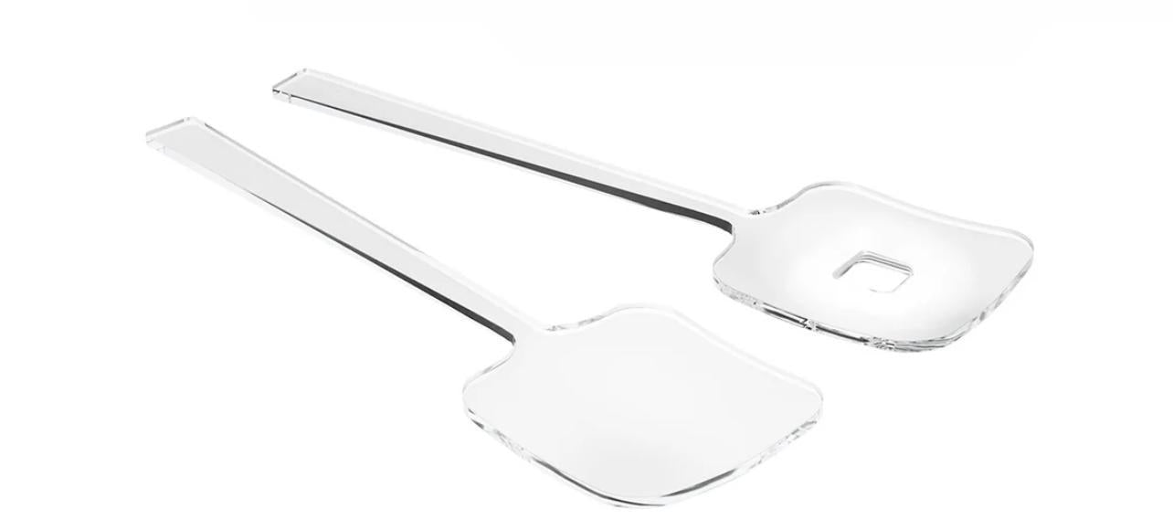 Lucite Salad Spoon Set (1 Count)