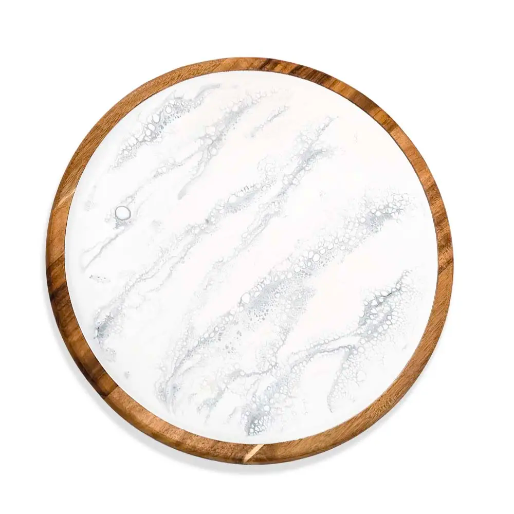 Acacia Lazy Susan - Marble (1 Count) - Set With Style