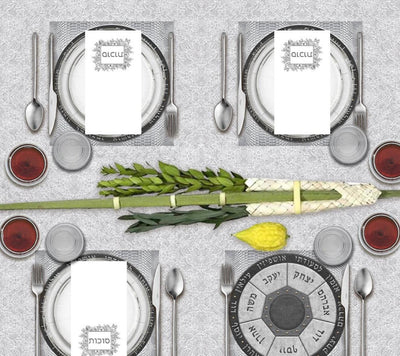 Ushpizin Square Paper Placemat (24 Count)