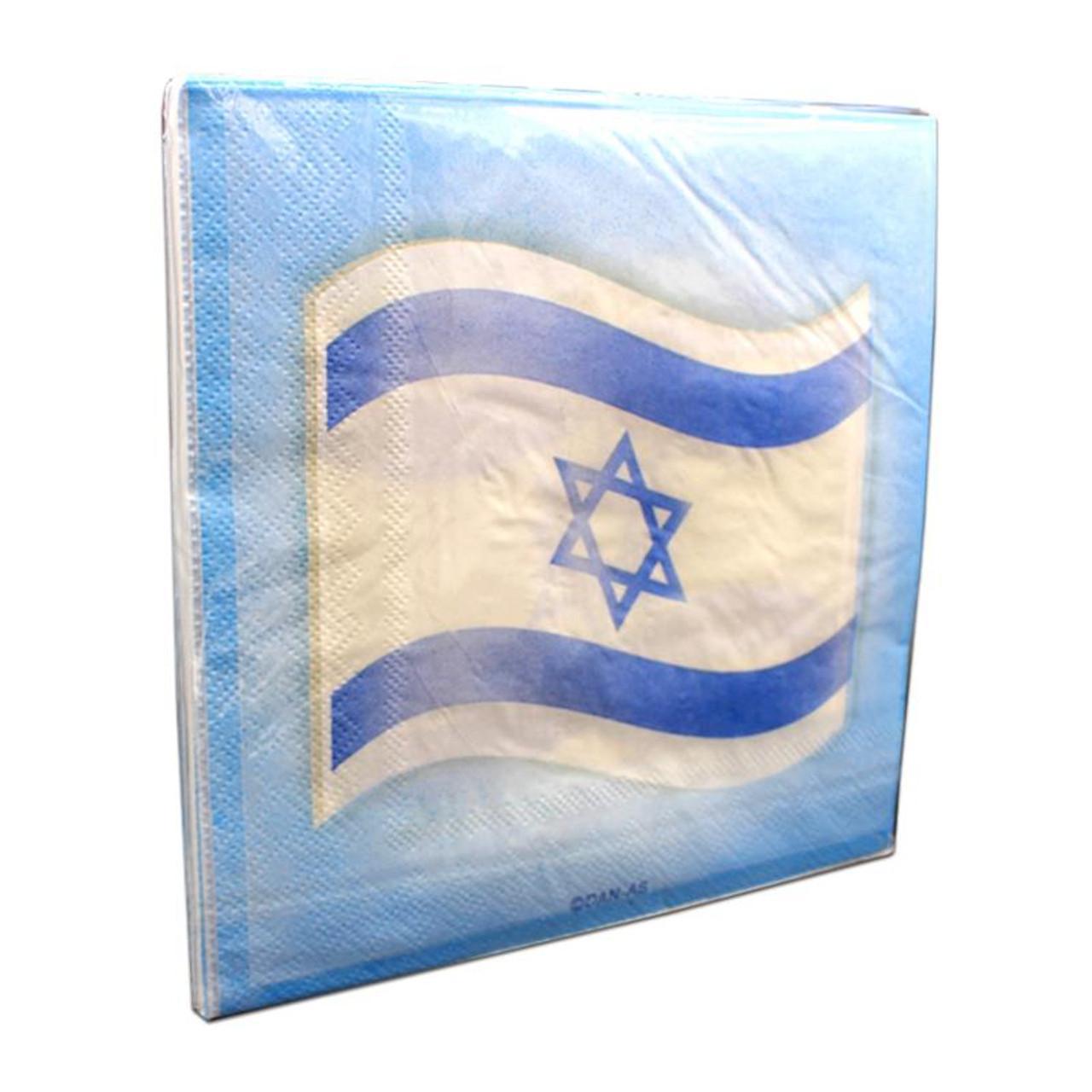 Napkin With Israeli Flag (20 Count) - Set With Style