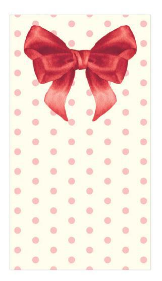 Pink Bows Wavy Paper Plate Collection