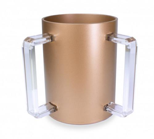 Acrylic Gold Wash Cup With Clear Handles (1 Count)