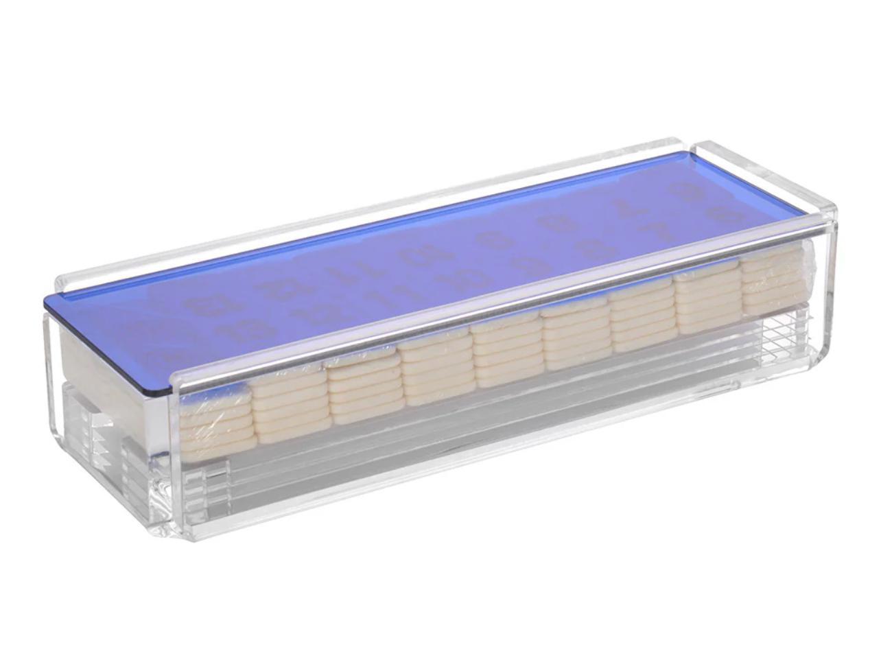 lucite rummy game blue 