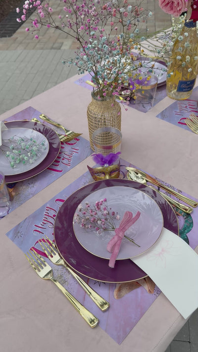 Velvet Blush Tablecloth Collection