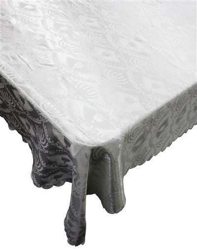 White Shabbos Tablecloth - Set With Style