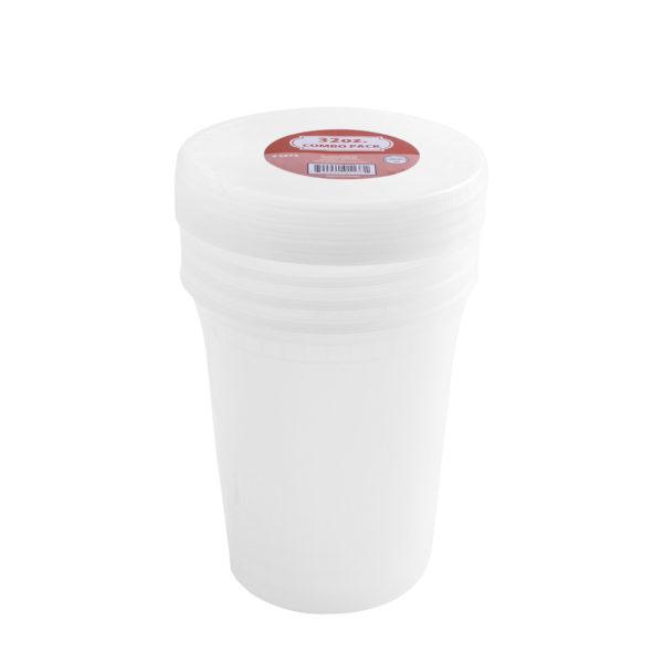 32oz Combo 4 Count Deli Containers With Lids - Set With Style