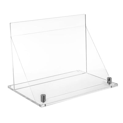 Foldable Cookbook Stand Silver/Clear - Set With Style