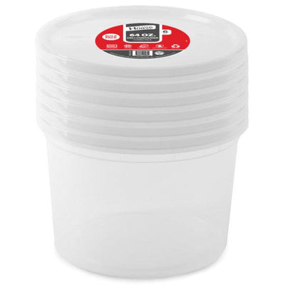 64oz Combo 3 Count Deli Containers With Lids - Set With Style