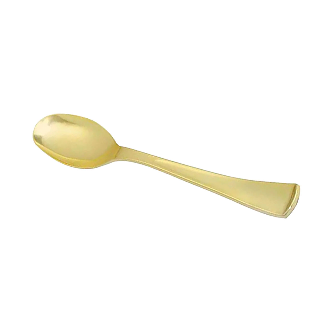 Gold Plastic Serving Spoon (5ct) - Set With Style