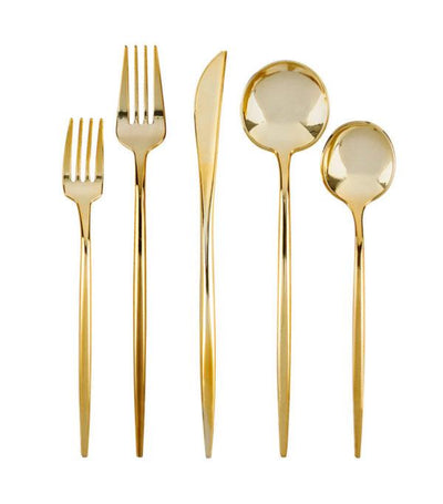 Novelty Flatware Combo Gold 40CT - Set With Style