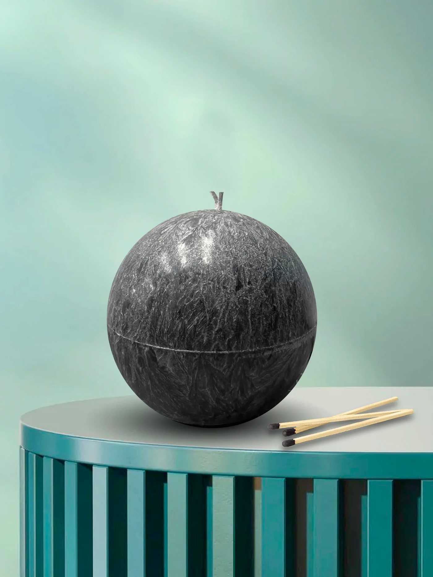 Sphere Havdalah Candle - Black - Set With Style