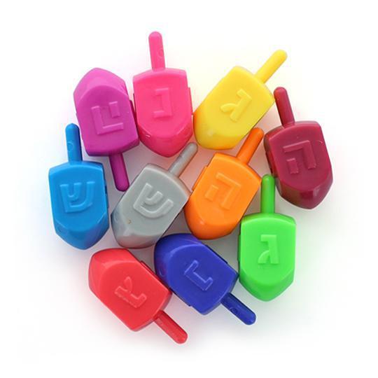 Multi Colored Dreidels (Assorted) (1 count) - Set With Style