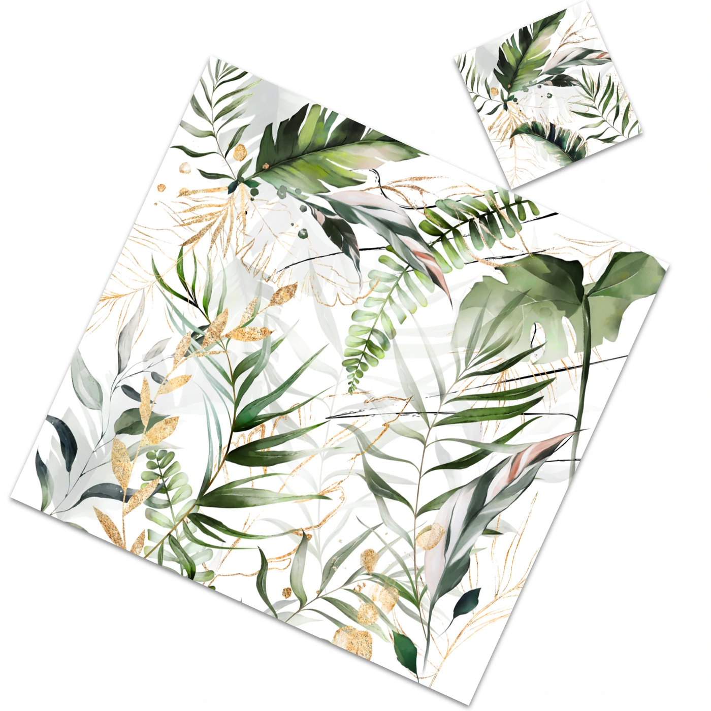 Tropical 1 Paper Placemat With Coaster(12ct) - Set With Style