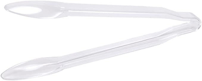 12" Serving Tongs - Clear - Set With Style