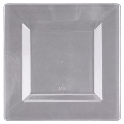 Clear Square Plate Collection- 10 Ct. - Set With Style