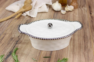 Pampa Bay Salerno Oval Covered Casserole Dish - Set With Style
