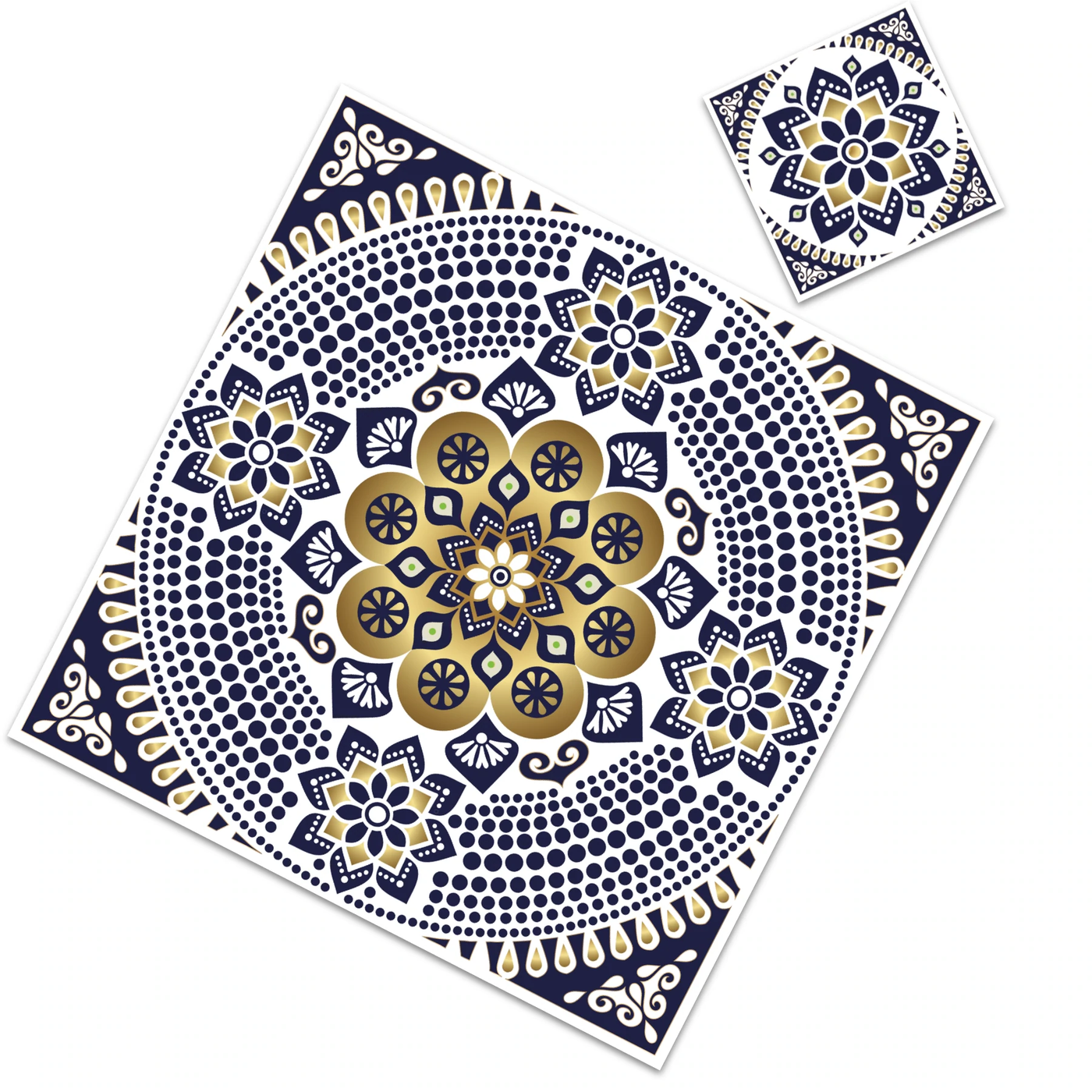 Mandala Paper Placemat with Coaster (12ct) - Set With Style
