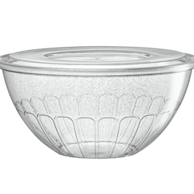 Salad Bowl Silver Glitter - Set With Style