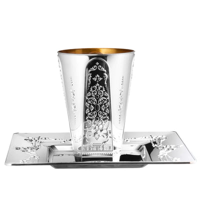 Regal-Square Kiddush Cup - Set With Style