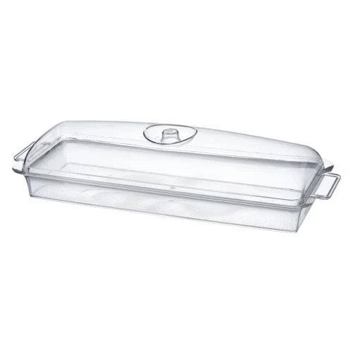Acrylic Oblong Serveware With Dome Lid - Set With Style