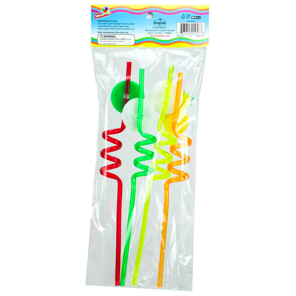 Fruit Fun Straws (4 count) - Set With Style