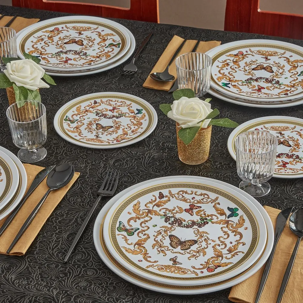 Versi White Plastic Plate Collection - Set With Style