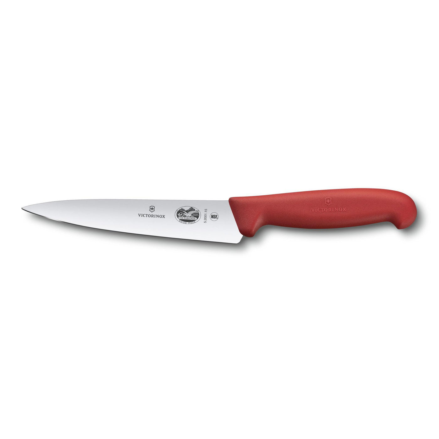 Victorinox - Fibrox Pro Chef Knife, Straight, 6", Red - Set With Style