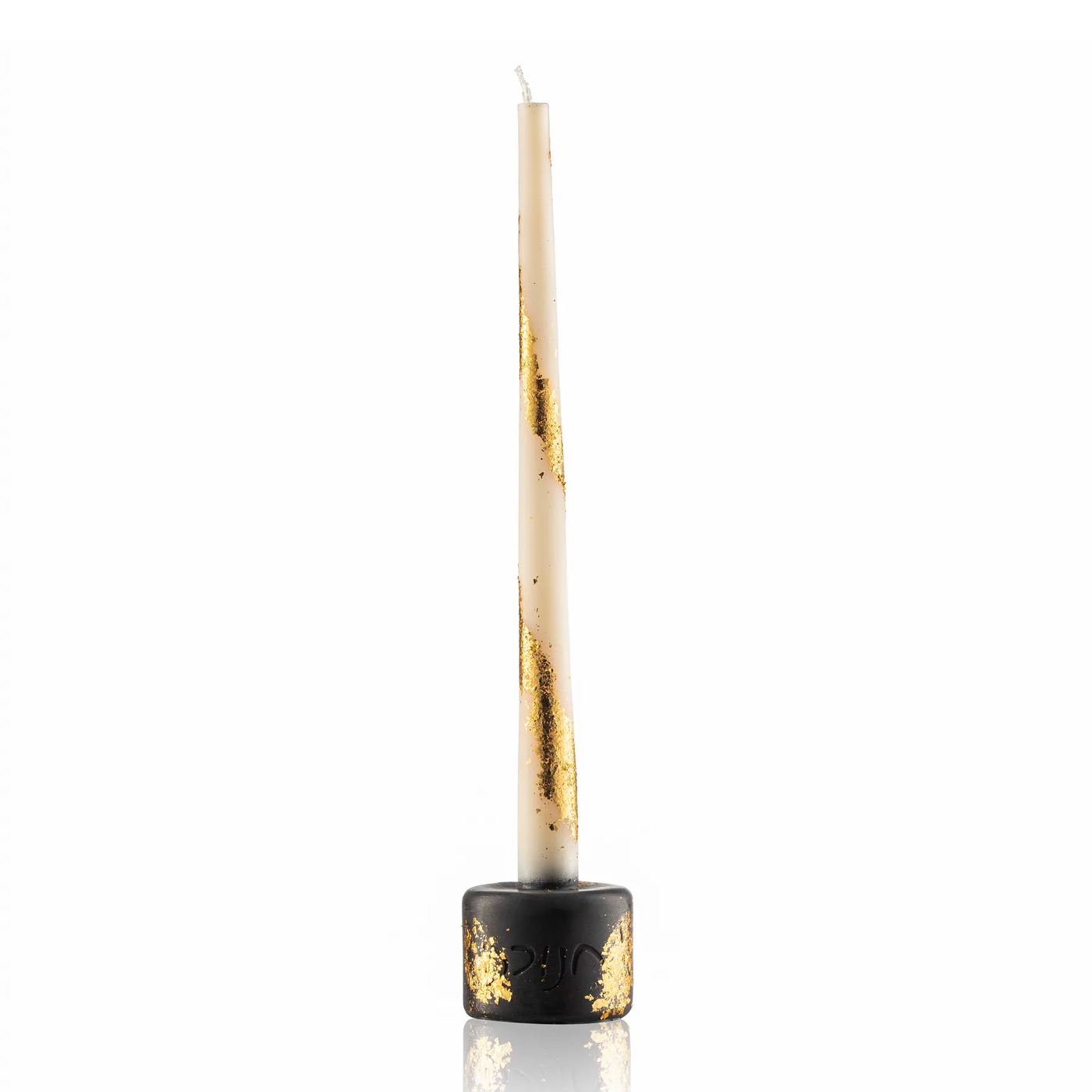 Chanukah Candle Lighter - White & Gold - Set With Style