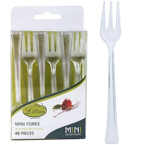 Mini Plastic Forks (48 ct) - Set With Style