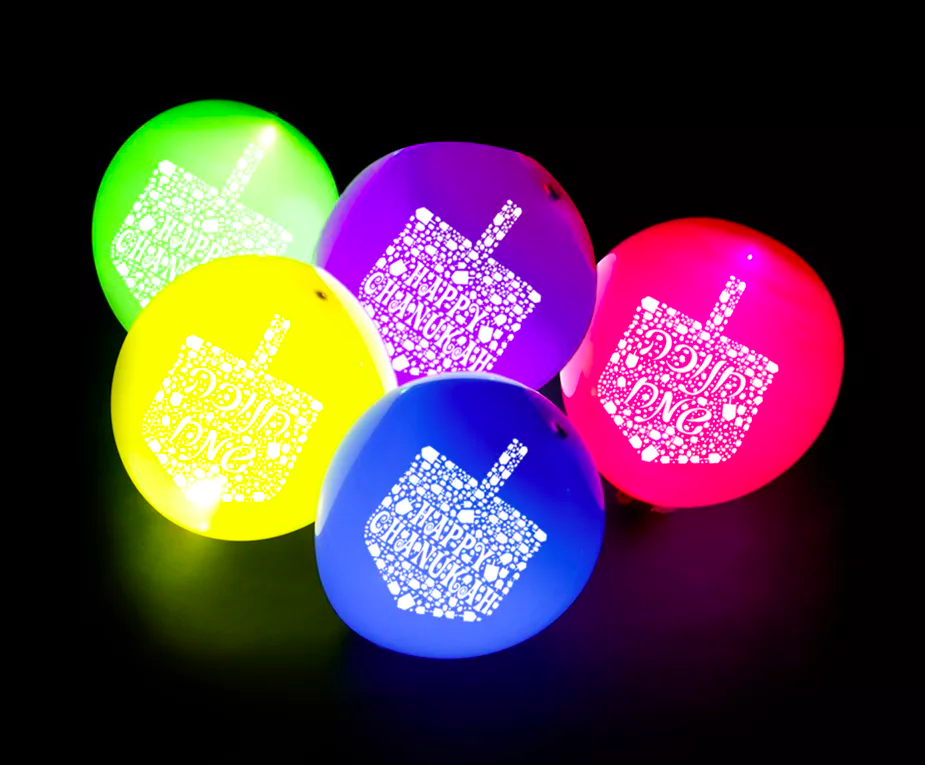 Chanukah LED Balloons (5 Pack) - Set With Style