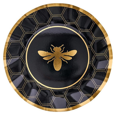 Honeybee Paper Plate Collection (8 Count) - Set With Style