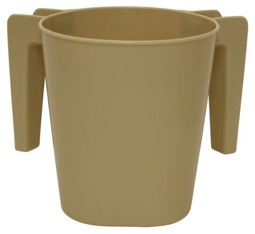 Beige Plastic Wash Cup (1 Count) - Set With Style