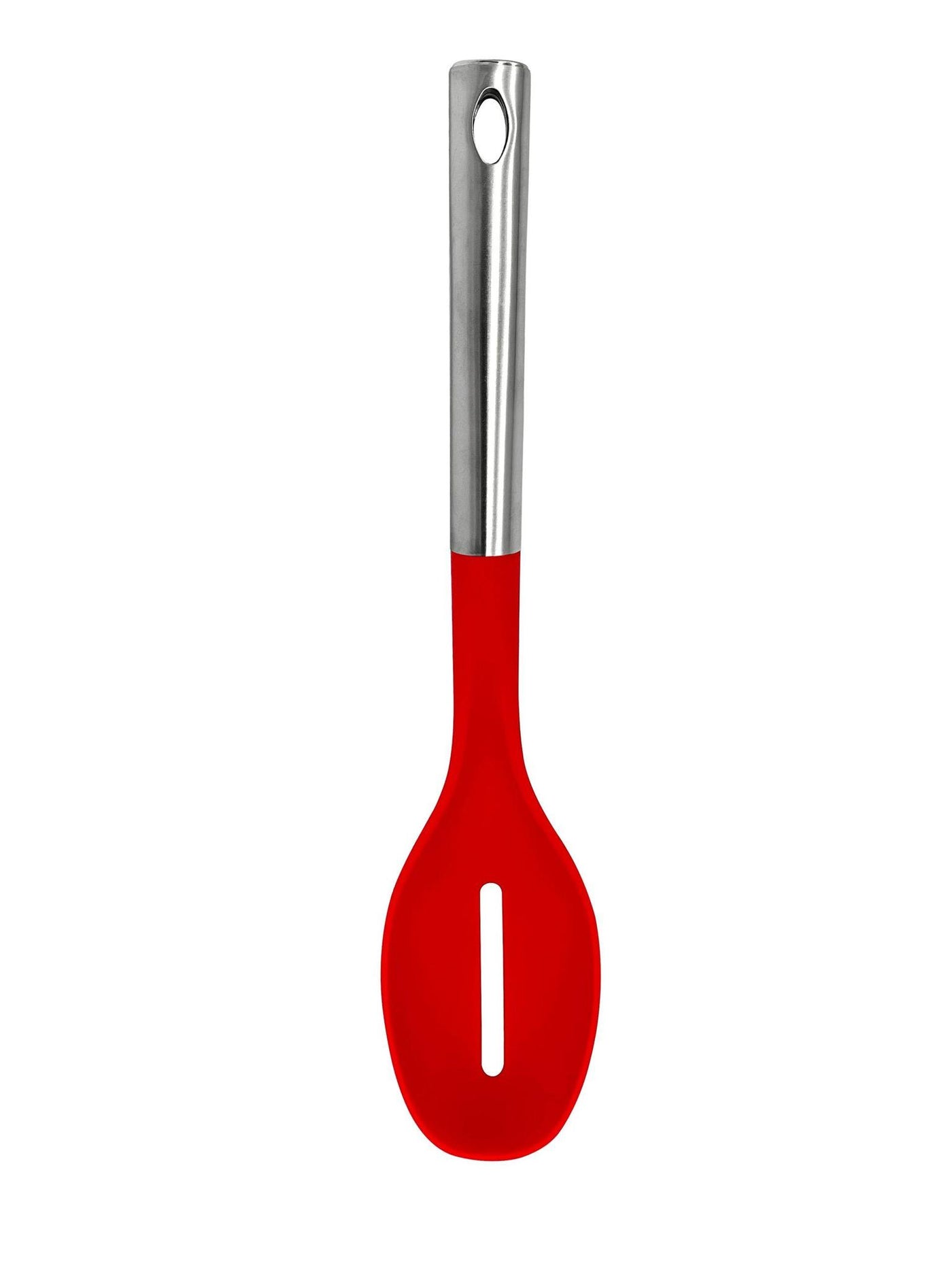 Millvado - Nylon Utensils SS Handle, Slotted Spoon, Red,13.5 - Set With Style