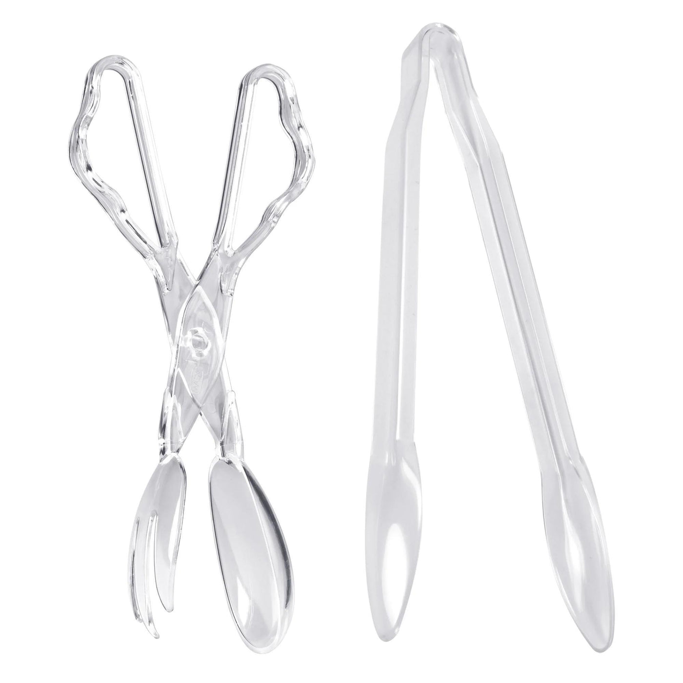 2PC Tong Set - Clear - Set With Style