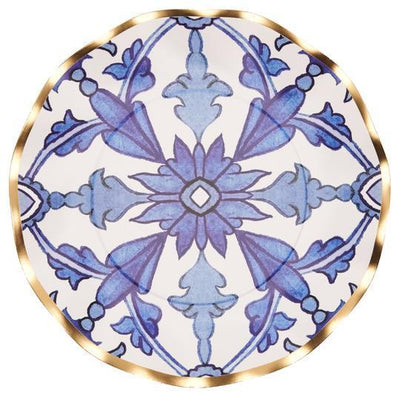 Moroccan Nights Wavy Paper Plate Collection /8PK - Set With Style