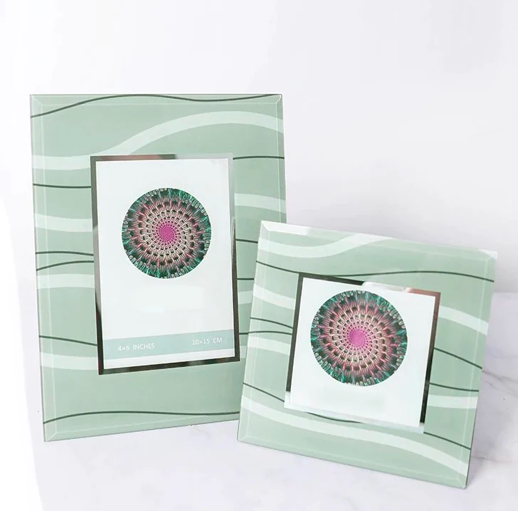 4x6 groovy edit glass picture frame - Set With Style