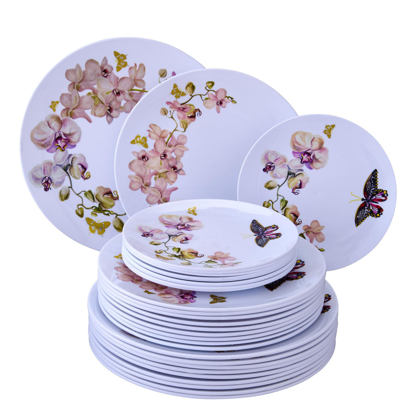 Flutter Collection Plate (Service for 20) - Set With Style