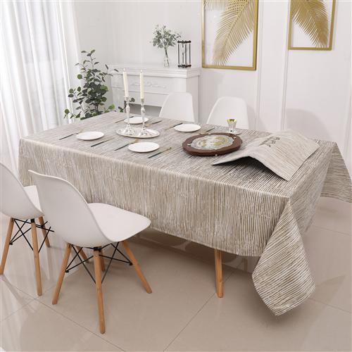 Lines Gold Tablecloth - Set With Style