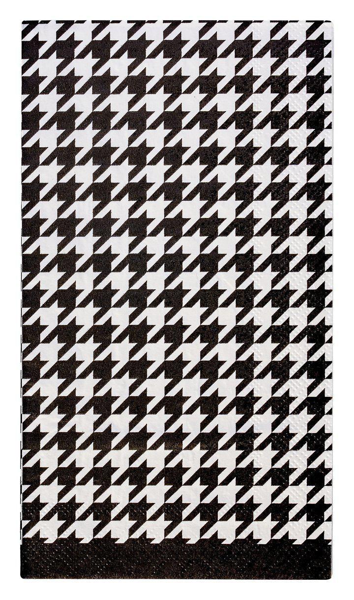 Guest Towel Houndstooth (20 Count) - Set With Style