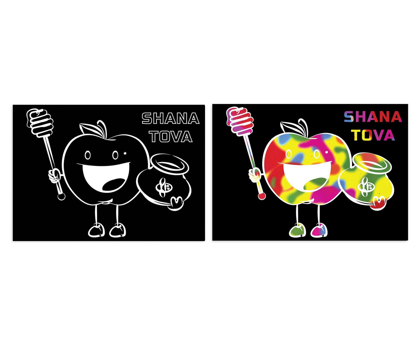 Rosh Hashanah & Sukkot Scratch Art - Set With Style