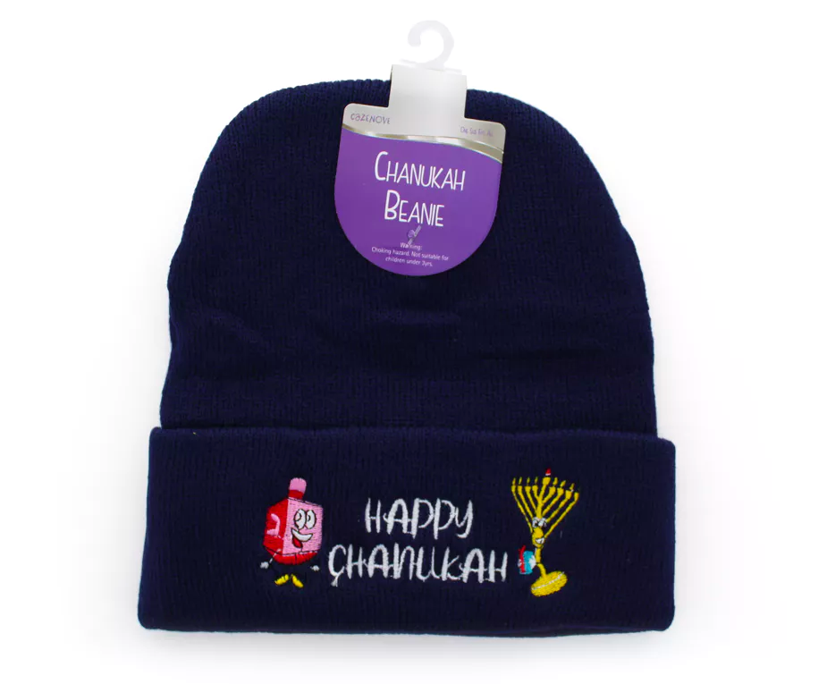 Chanukah Beanie Hat (1 count) - Set With Style