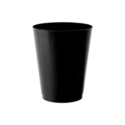 12 oz. Black Round Plastic Tumblers (20ct) - Set With Style