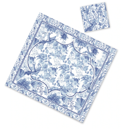 Provencal Paper Placemat With Coaster(12ct) - Set With Style