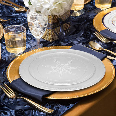 10" Clear Stellar Collection Dinner Plate (20 Count) - Set With Style