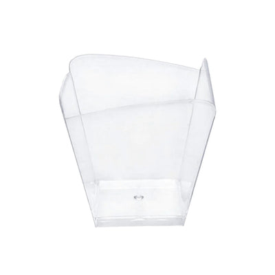 3.5 oz. Clear Small Square Disposable Plastic Cups (12 ct) - Set With Style
