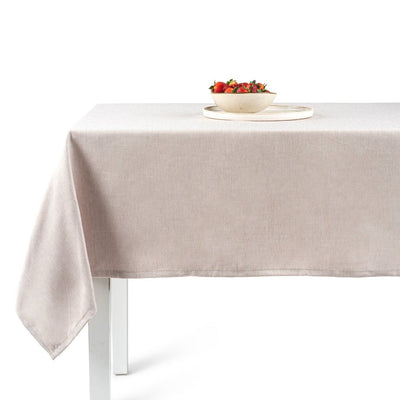 The Linen Collection Tablecloth -Monaco - Taupe - Set With Style