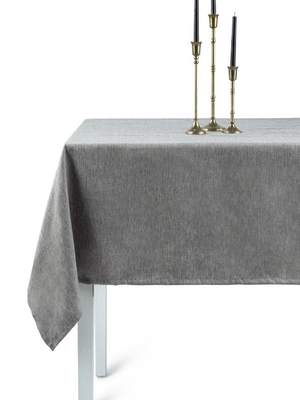The Linen Collection Tablecloth -Brooklyn - Grey - Set With Style