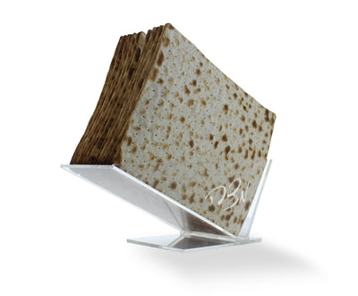 Lucite Square  Matzah Holder - Set With Style